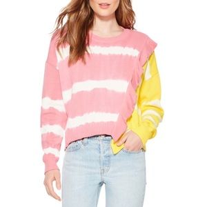 Parker “Jorja” Tie-Dye Ruffle Combo Sweater